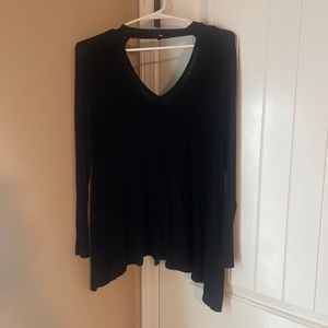 Black Botique long sleeve choker shirt women’s size small